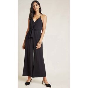 Moulinette Soeurs Danique Wide Leg Jumpsuit Size Med Black Jersey Anthropologie